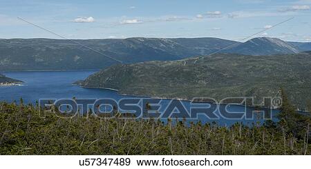 Stock Photo - Bonne Bay and Lookout Hills at Gros Morne National Park, Newfoundland And Labrador, Canada. Fotosearch