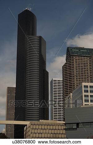 Buildings in a city, Columbia Center, Seattle, Washington State, USA View Large Photo Image Stock Image - Buildings in a city, Columbia Center, Seattle, Washington State, USA. Fotosearch