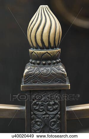 Stock Photo - Carving details of railing at Forbidden City, Xicheng District, Beijing, China. Fotosearch