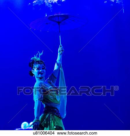 Picture - Chinese Acrobat performing, Beijing, China. Fotosearch