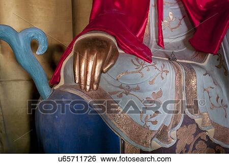 Close-up of a statue in a temple, China View Large Photo Image Stock Photograph - Close-up of a statue in a temple, China. Fotosearch