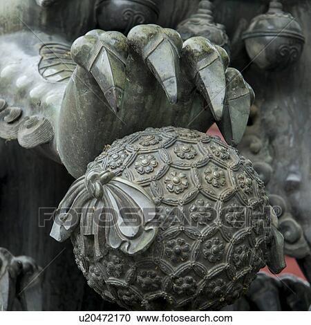 Close-up of an imperial lion statue outside Lama Temple, Dongcheng, Beijing, China View Large Photo Image Stock Image - Close-up of an imperial lion statue outside Lama Temple, Dongcheng, Beijing, China. Fotosearch