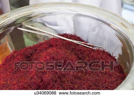 Close-up of saffron in bowl, Lhasa, Tibet, China View Large Photo Image Stock Photo - Close-up of saffron in bowl, Lhasa, Tibet, China. Fotosearch