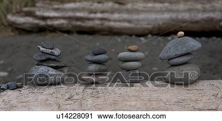 Close-up of stacks of stones in a row, Deception Pass State Park, Oak Harbor, Washington State, USA View Large Photo Image Stock Image - Close-up of stacks of stones in a row, Deception Pass State Park, Oak Harbor, Washington State, USA. Fotosearch