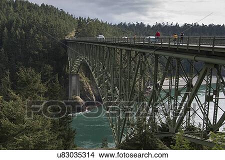 Deception Pass Bridge, Deception Pass State Park, Washington State, USA View Large Photo Image Picture - Deception Pass Bridge, Deception Pass State Park, Washington State, USA. Fotosearch