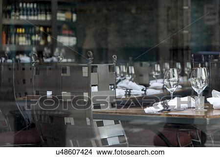 Dining room setting in a restaurant, Seattle, Washington State, USA View Large Photo Image Picture - Dining room setting in a restaurant, Seattle, Washington State, USA. Fotosearch