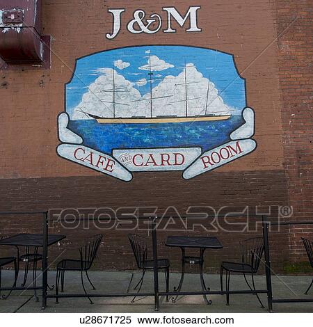 Empty tables and chairs at a sidewalk cafe, J And M Cafe, Seattle, Washington State, USA View Large Photo Image Stock Photography - Empty tables and chairs at a sidewalk cafe, J And M Cafe, Seattle, Washington State, USA. Fotosearch