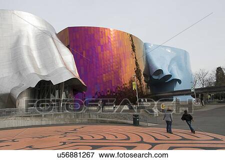 Exterior view of EMP Museum, Seattle, Washington State, USA View Large Photo Image Stock Photo - Exterior view of EMP Museum, Seattle, Washington State, USA. Fotosearch
