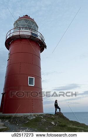 Stock Image - Ferryland Lighthouse, Calvert, Avalon Peninsula, Newfoundland And Labrador, Canada. Fotosearch
