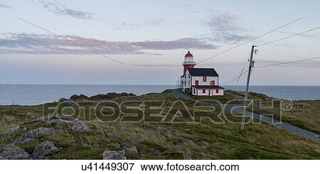 Stock Photo - Ferryland Lighthouse, Calvert, Avalon Peninsula, Newfoundland And Labrador, Canada. Fotosearch