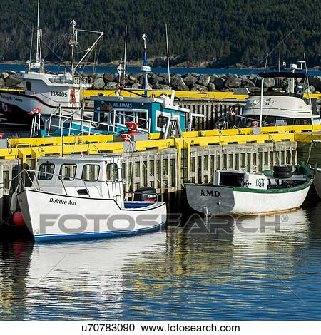 Fishing boats at dock, Bay Bulls Harbor, Bay Bulls, Avalon Peninsula, Newfoundland And Labrador, Canada View Large Photo Image Stock Image - Fishing boats at dock, Bay Bulls Harbor, Bay Bulls, Avalon Peninsula, Newfoundland And Labrador, Canada. Fotosearch