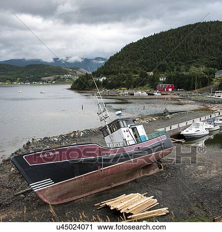 Fishing trawler at harbor, Norris Point, Gros Morne National Park, Newfoundland And Labrador, Canada View Large Photo Image Stock Image - Fishing trawler at harbor, Norris Point, Gros Morne National Park, Newfoundland And Labrador, Canada. Fotosearch