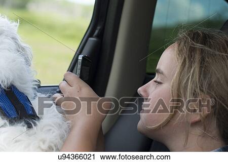 Girl sitting in a car using a mobile phone, Lake Audy Campground, Riding Mountain National Park, Manitoba, Canada View Large Photo Image Stock Image - Girl sitting in a car using a mobile phone, Lake Audy Campground, Riding Mountain National Park, Manitoba, Canada. Fotosearch