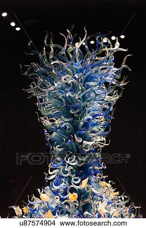 Glass sculpture at the Chihuly Garden and Glass Museum, Seattle Center, Seattle, Washington State, USA View Large Photo Image Picture - Glass sculpture at the Chihuly Garden and Glass Museum, Seattle Center, Seattle, Washington State, USA. Fotosearch