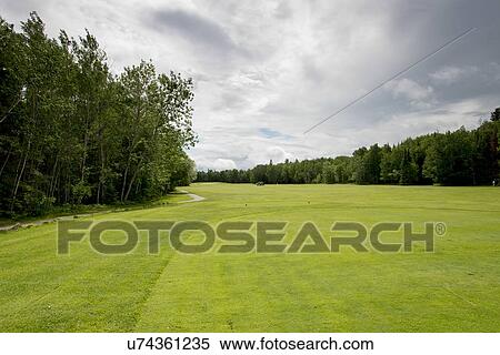 Stock Photography - Golf course, Hecla Grindstone Provincial Park, Manitoba, Canada. Fotosearch