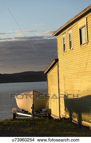 Picture - House at the coast, Twillingate, South Twillingate Island, Newfoundland And Labrador, Canada. Fotosearch