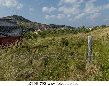 Stock Image - Houses in Trinity, Bonavista Peninsula, Newfoundland And Labrador, Canada. Fotosearch