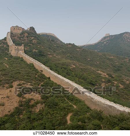 Jinshanling section of Great Wall Of China, Beijing, China View Large Photo Image Stock Image - Jinshanling section of Great Wall Of China, Beijing, China. Fotosearch