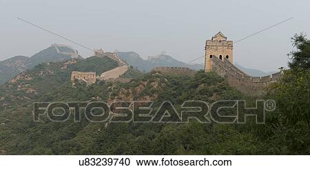Jinshanling section of Great Wall Of China, Beijing, China View Large Photo Image Stock Image - Jinshanling section of Great Wall Of China, Beijing, China. Fotosearch