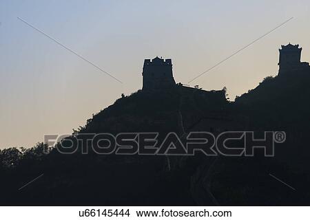 Picture - Juyongguan pass section of the Great Wall of China, Changping District, Beijing, China. Fotosearch