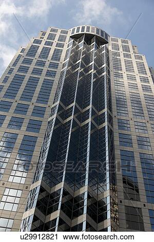 Low angle exterior view of a skyscraper, Seattle, Washington State, USA View Large Photo Image Stock Image - Low angle exterior view of a skyscraper, Seattle, Washington State, USA. Fotosearch
