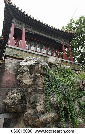 Stock Image - Low angle view of a palace at Forbidden City, Xicheng District, Beijing, China. Fotosearch