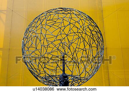 Stock Photograph - Modern sculpture at Sanlitun Village, Chaoyang District, Beijing, China. Fotosearch