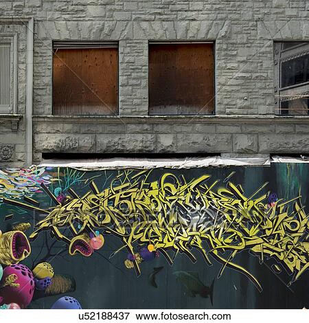Poster representing underwater sea life on wall, Seattle, Washington State, USA View Large Photo Image Stock Photo - Poster representing underwater sea life on wall, Seattle, Washington State, USA. Fotosearch