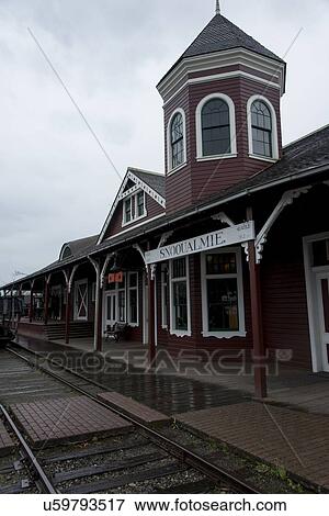 Snoqualmie Depot at Northwest Railway Museum, Snoqualmie, Washington State, USA View Large Photo Image Stock Photo - Snoqualmie Depot at Northwest Railway Museum, Snoqualmie, Washington State, USA. Fotosearch