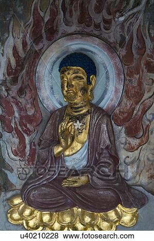 Stock Photo - Statue of Lord Buddha at Beijing Songtang Hall Museum, Beijing, China. Fotosearch