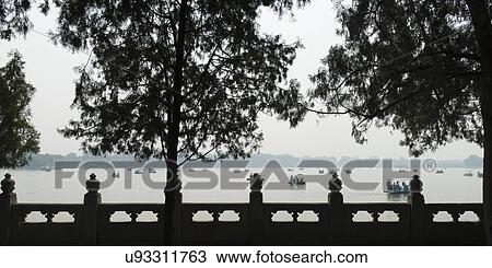Tourists boating in Kunming Lake, Summer Palace, Haidian District, Beijing, China View Large Photo Image Stock Image - Tourists boating in Kunming Lake, Summer Palace, Haidian District, Beijing, China. Fotosearch