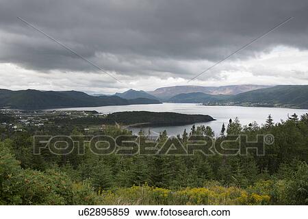 View of Bonne Bay, Norris Point, Gros Morne National Park, Newfoundland And Labrador, Canada View Large Photo Image Stock Photo - View of Bonne Bay, Norris Point, Gros Morne National Park, Newfoundland And Labrador, Canada. Fotosearch
