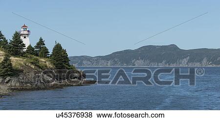 Woody Point Lighthouse at Woody Point, Bonne Bay, Gros Morne National Park, Newfoundland And Labrador, Canada View Large Photo Image Stock Photo - Woody Point Lighthouse at Woody Point, Bonne Bay, Gros Morne National Park, Newfoundland And Labrador, Canada. Fotosearch