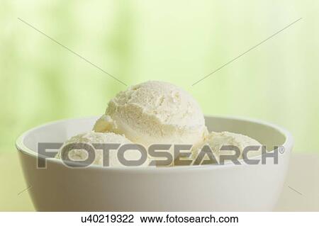 Bowl of vanilla ice cream View Large Photo Image Stock Image - Bowl of vanilla ice cream. Fotosearch