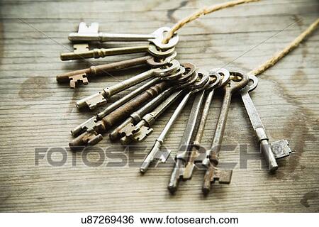 Stock Photograph - Bunch of old keys. Fotosearch