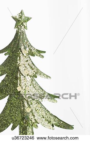 Stock Photograph - Christmas tree, studio shot. Fotosearch