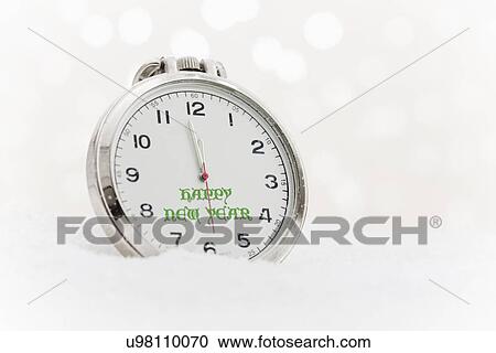 Clock with New Year greetings View Large Photo Image Stock Image - Clock with New Year greetings. Fotosearch