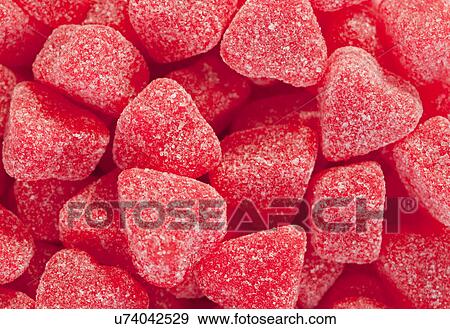 Close-up of heart shape candies View Large Photo Image Stock Photo - Close-up of heart shape candies. Fotosearch