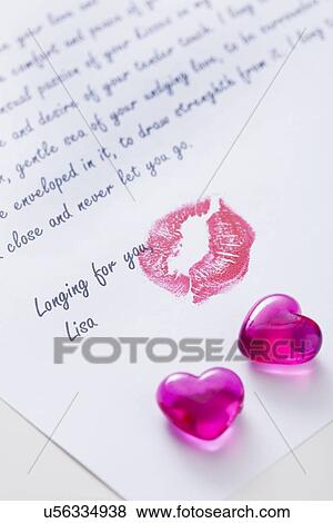 Close-up of love letter View Large Photo Image Stock Photo - Close-up of love letter. Fotosearch