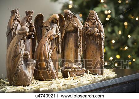 Close up of nativity scene View Large Photo Image Stock Image - Close up of nativity scene. Fotosearch