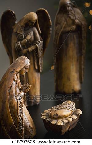 Stock Photograph - Close up of nativity scene. Fotosearch