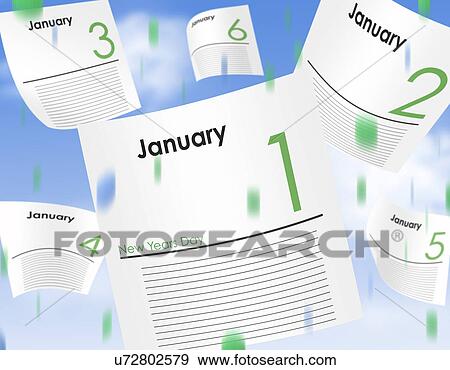 Stock Photo - Close up of pages from calendar. Fotosearch