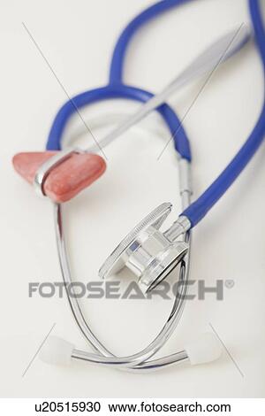 Close up of stethoscope and reflex hammer, studio shot View Large Photo Image Stock Image - Close up of stethoscope and reflex hammer, studio shot. Fotosearch