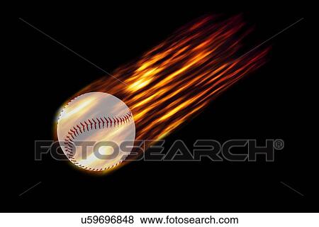 Composite image of burning baseball View Large Photo Image Stock Photo - Composite image of burning baseball. Fotosearch