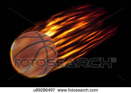 Composite image of burning basketball View Large Photo Image Stock Photo - Composite image of burning basketball. Fotosearch