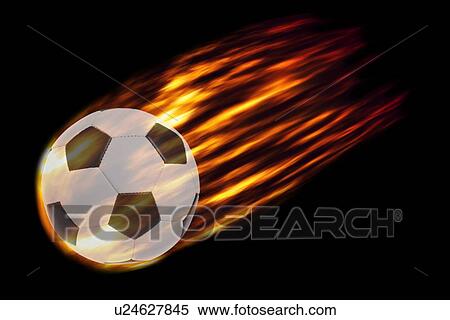 Composite image of burning soccer ball View Large Photo Image Stock Photography - Composite image of burning soccer ball. Fotosearch