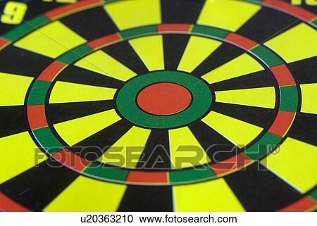 Stock Image - Dartboard. Fotosearch
