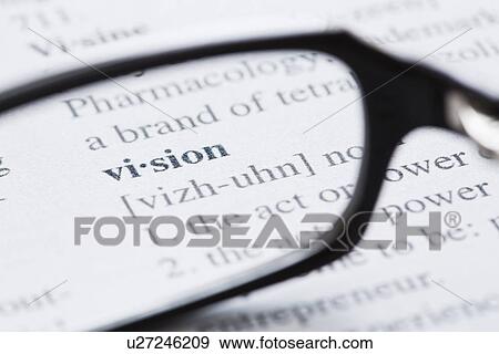 Stock Photo - Definition of 'vision' in dictionary. Fotosearch
