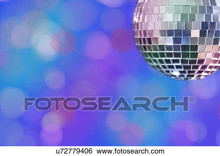 Disco ball on purple background View Large Photo Image Stock Photograph - Disco ball on purple background. Fotosearch