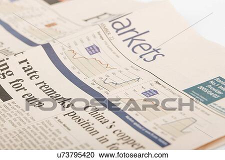 Financial newspaper, close-up View Large Photo Image Stock Image - Financial newspaper, close-up. Fotosearch